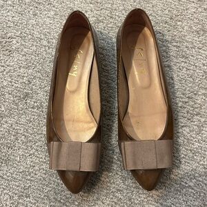French Sole patent leather ballet flats